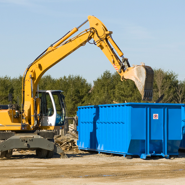 are there any restrictions on where a residential dumpster can be placed in Oretta